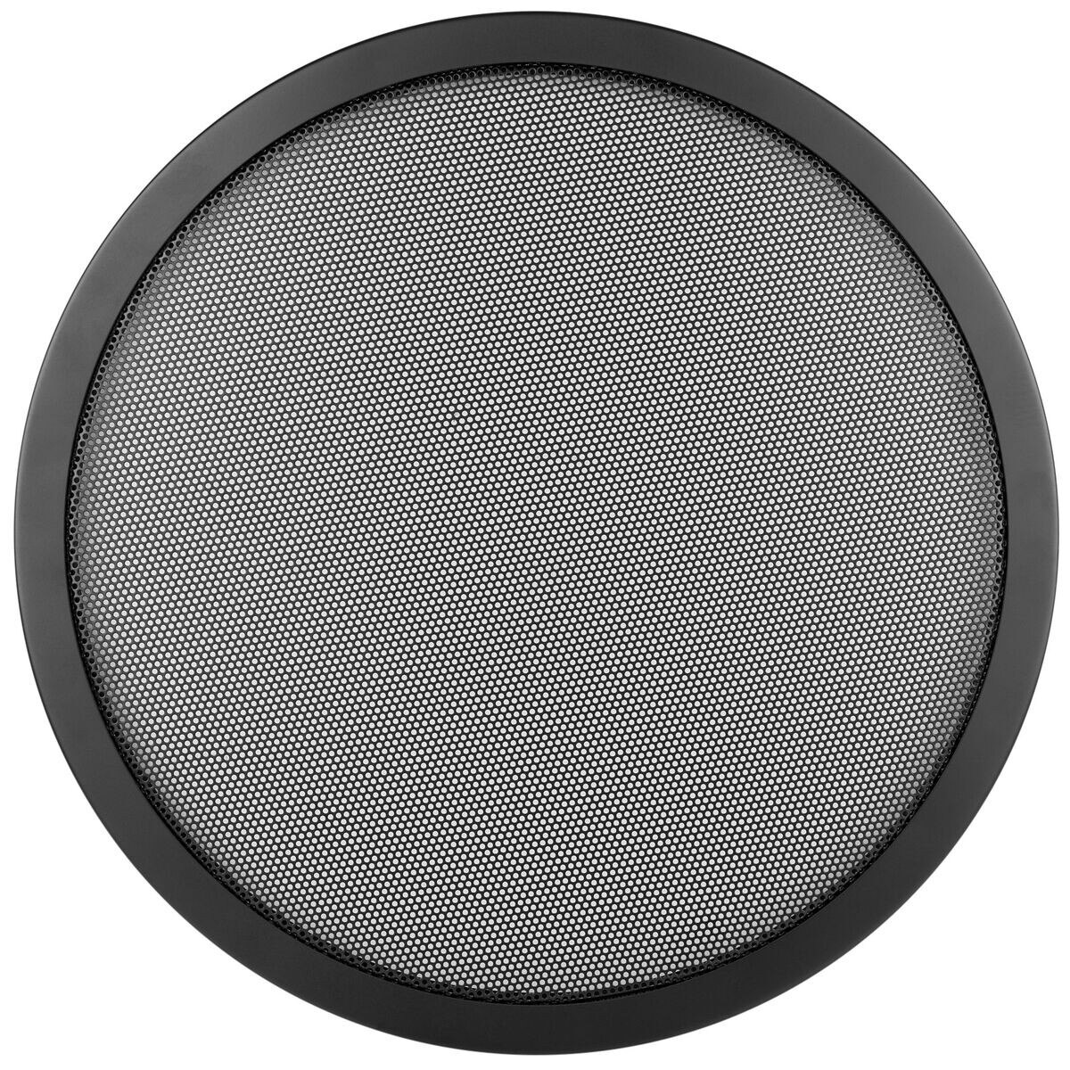 Flat Steel Mesh 2Piece Grill for 15" Speaker Black
